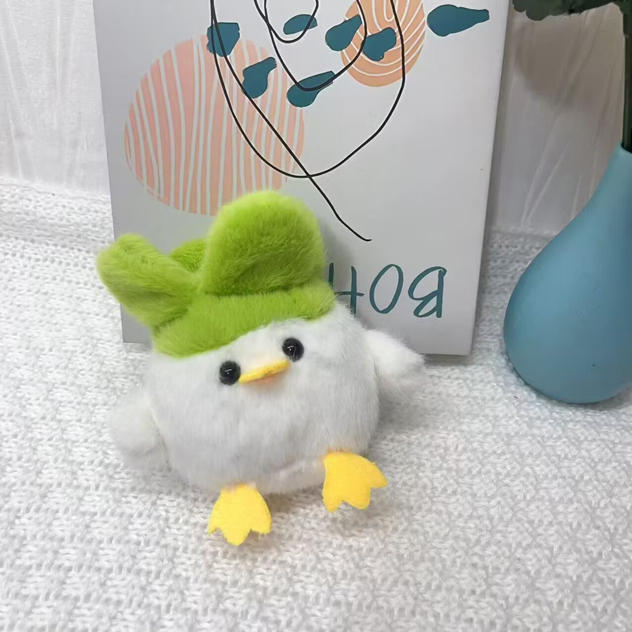 Wholesale Cultural and creative garlic bird squeaking doll pendant toy keychain pendant